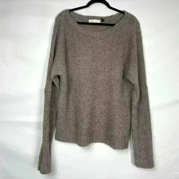 Wool and Alpaca Blend Oversized Crew Neck Sweater Anthropologie - Picture 1 of 8